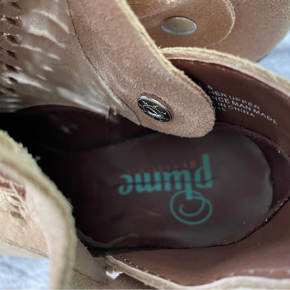 Women’s Plume Suede Ankle Tan Boots Size 6 New - Picture 4 of 5